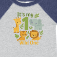 thumbnail image 4 of Inktastic First Birthday Safari Jungle Animals Boys or Girls Baby Bodysuit, 4 of 5