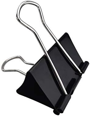 Tekola Extra Large Binder Clips 2.4-Inch (12 Pack), Big Paper Clamps for Office Supplies, Black