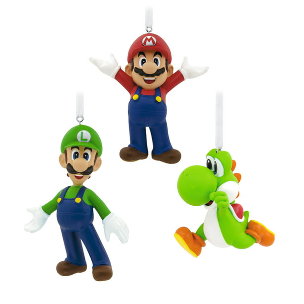 Hallmark Nintendo Super Mario Christmas Ornaments, Set of 3 - Walmart ...
