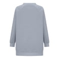 thumbnail image 5 of XFLWAM Sweatshirt for Women Casual Solid Color Crewneck Long Sleeve Basic Tunic Tops Loose Fit Pullover Tee Shirt Gray S, 5 of 6