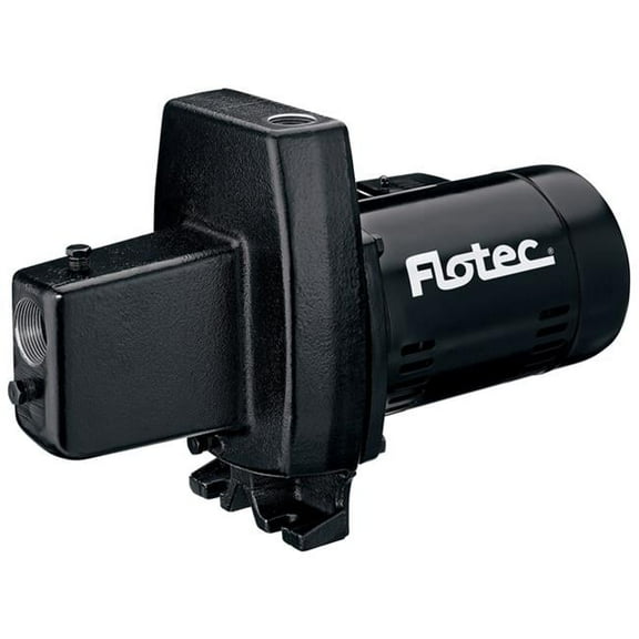 Flotec  Cast Iron Shallow Well Jet Pump, 0.75 HP - Maximum Discharge Flow 14.7