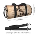 thumbnail image 2 of Fotbe Vintage Rose Botanical Art Bolsa Deportiva de Lona Plegable con Estampado, Bolsa de Gimnasio con Bolsillo Seco/Húmedo, Bolsa de Viaje Ultraligera de Gran Capacidad, 2 of 6