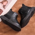 thumbnail image 6 of Baby Boys Girls Walking Shoes Fall Winter Thick Warm Lightweight Comfortable Fashion Infant Oxford Dress Shoe Loafers Brogue Flats for First Steps Walkers, 6 of 6