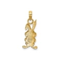 thumbnail image 3 of 14K Gold Rabbit Charm, 3 of 4