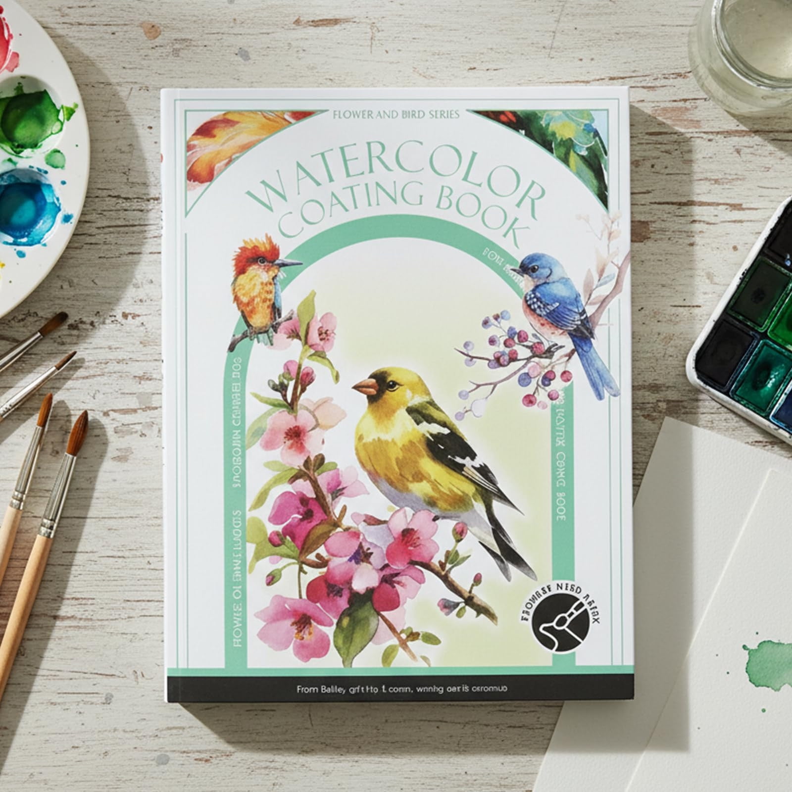 3 Set of 2026 Breathly Stress Relief Kit Watercolor Painting Book Watercolor for Adults Arts and Crafts Stress-Relieving DIY Foldable Paint Book Art Kit 5ml