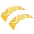 thumbnail image 1 of Reflective Wheel Stickers, Strips Edge Stickers, Waterproof 16-18inch Wear  Motorcycle Decoration Accessory, For Motorbike Scooter, 1 of 8