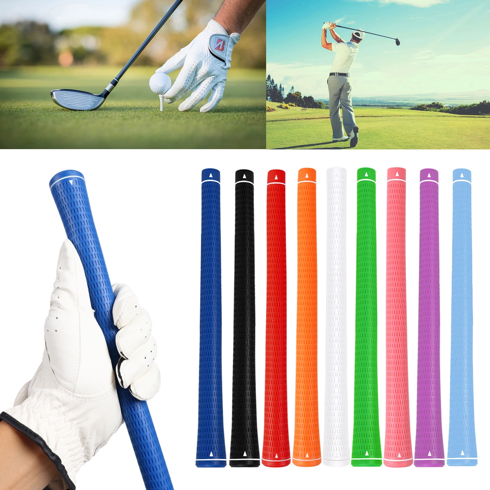 Anti-Slip Rubber Golf Clubs Grip Golf Club Handle for All Weather Golf Putter Handle Non-Slip Putter Grip Golf Club Grip