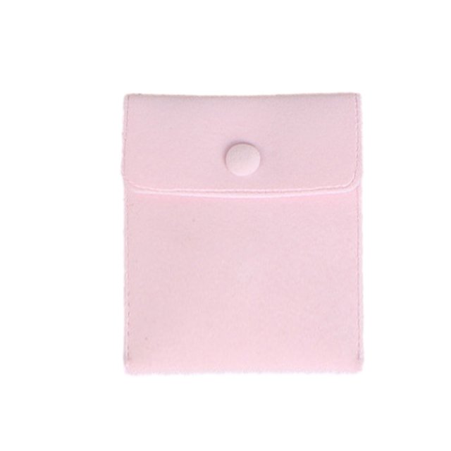 Inteprter 40x bolsa de joyería bolsa de almacenamiento bolsa de embalaje bolsas de regalo a prueba de polvo exquisito expositor monedero Almacenamiento y organización del hogar Rosa 8*10 CM