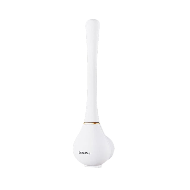 Xihbxyly Cepillo de Inodoro Flexible, Diseño de Apertura Automática, Montaje En Pared Sin Perforaciones, Limpieza de Esquinas Muertas de 360°, Base Adhesiva Resistente, Ideal para El Hogar, La Oficin