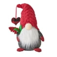 thumbnail image 2 of Fwttom Cadeau Chapeau Tricoté Rouge Ornement Poupée Rudolph Ornement Poupée Couple, 2 of 3
