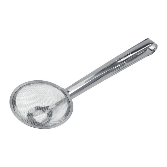 Hot Pot Tongs, Stainless Steel Anti Slip Hot Pot Tong Oil Filter Strainer Mesh Oil Strainer Cooking Oil Filter Strainer with Filter Mesh for Hot Pot, Oil Filter, Fried Food