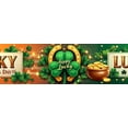 thumbnail image 4 of LUUFILx Lucky Day St Patrick's Day Banner Green Beer Clover Decorations Backdrop Celebration Home Decorations Party Supplies Photography Props, 4 of 8