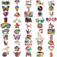 thumbnail image 3 of Pegatinas Tie Dye Rainbow Waterproof Graffiti 100 unidades, 3 of 5