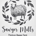 thumbnail image 6 of VHC Brands, Sawyer Mill Sheep Shower Curtain, Black, 72x72, 6 of 6