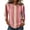 Pink, variant on JULMCOMO Shirts for Women Vertical Striped Crew Neck 3/4 Sleeve Casual T Shirts Loose Fit Comfy Trendy Summer Basic Tees Hot Pink 2XL