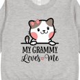 thumbnail image 3 of Inktastic My Grammy Loves Me Girls Granddaughter Kitten Toddler Sweatshirt, 3 of 4