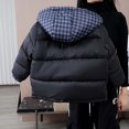 thumbnail image 4 of Yotami Kids Hooded Puffer Jacket, Plaid Lined Thick Padded Zip‑Up Coat, Boys Girls Warm Winter Outerwear for 3-13 Years, 4 of 5