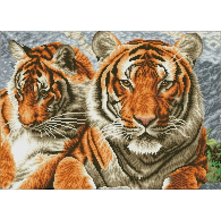 UPC: 4895225917952 | DIAMOND DOTZ® Tigers Diamond Painting Kit