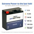 thumbnail image 3 of Zipp Battery Yt14b-bs (14b-bs 12 Volts,12 Ah, 135 Cca) Motorcycle Battery for Yamaha 1100cc Xvs1100 V-star All 2003, 3 of 8