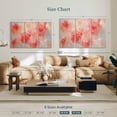 thumbnail image 4 of Elephant Stock At First Blush Wall Art - Horizontal Multi Panel Canvas - Living Room Wall Decor - Abstract Multi Panel - Red And Pink Decor By Macy Cole - 50" x 32", 4 of 8