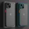 thumbnail image 2 of Étui de Luxe Antichoc Armure Mate pour iPhone 15 14 13 12 11 Pro Max Mini X TP XR 7 8 Plus Pare-Chocs en Silicone Transparent PC Dur Rouge pour iPhone 11Pro Max, 2 of 6
