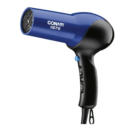 Conair 1875 Watt Turbo Hair Dryer; Blue/Black - Walmart.com