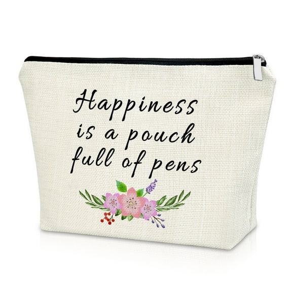 Teacher Gifts for Women Teacher Appreciation Makeup Bag Gift Thank You Birthday Gift Graduation Gift from Students Cosmetic Travel Bag Gift for Best Teacher Teachers Day Christmas Gift for Female Her