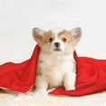 thumbnail image 4 of Rocae Red for Pet Blanket Dog Blanket Cat Blanket Soft Sleep for Small Medium Pet-Large, 4 of 8