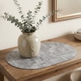 thumbnail image 5 of Unique Bargains 6Pcs Faux Leather Table Decor Placemats Black Gray 17.7x11.8inch, 5 of 6