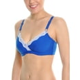 thumbnail image 1 of Angelina Women's Cotton Soft Cup Bras with Lace Trim (3-Pack), 1 of 5