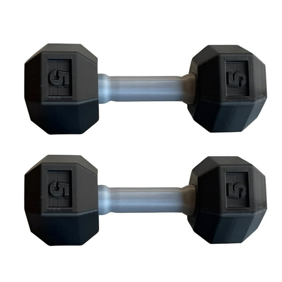 BESTSKY 2PCS Baby Toys Dumbbells Rattle Sensory Toy Workout Equipment Set Weights for Exercises Lightweight Easy to Hold Gift for Fitness Enthusiast New Parents