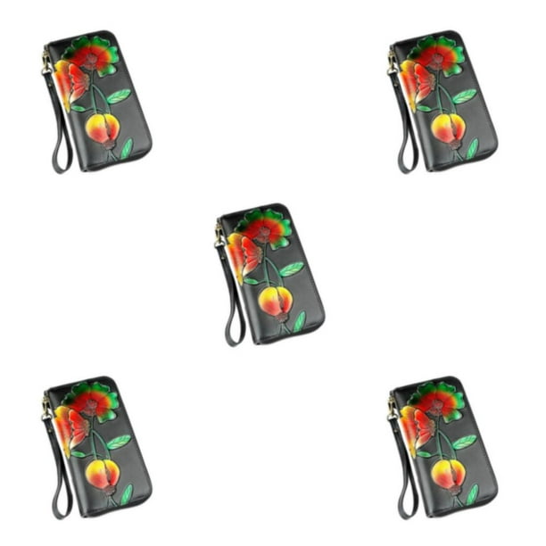 Monedero de cuero Minnieouse para mujer Clip para fotos bolsillo para tarjetas carpeta para pasaporte billetera Notecase regalo