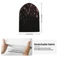 thumbnail image 2 of Pofeuu Sparkling Pink Night Sky Print Beanie Hat for Men Women Knit Winter Hat Warm Cuffed Skull Beanie Slouchy Soft Unisex, 2 of 6