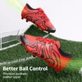 thumbnail image 4 of Tacos de Fútbol DREAM PAIRS Juvenil Suelo Firme Talla 5 Rojo, 4 of 5