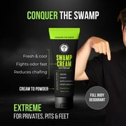 Colonel Tickle Whole Body Deodorant Cream for Men, Pine Scent, Odor Protection for Body & Sensitive Areas, 3.4 oz