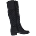 thumbnail image 2 of Charter Club Womens Helenn Faux Leather Riding Boots Black 5 Medium (B,M), 2 of 2