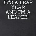 thumbnail image 3 of CafePress - It's A Leap Year And I'm A Leaper - Women's Long Sleeve Charcoal Gray Pajamas, 3 of 3
