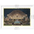 thumbnail image 5 of Art.com Cincinnati Union Terminal at Night, Cincinnati, Ohio Art Print, White Frame Wall Art, 44" x 32", 5 of 5