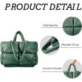 thumbnail image 4 of Kukuzhu Puffer Tote Bag, Large Puffy Bags for Women Light Winter Down Cotton Padded Quilted Tote Bag Shoulder Handbag Purse, 4 of 4