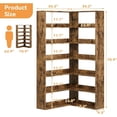 thumbnail image 2 of Ourlova 6 Tier Corner Bookcase with Baffles, 2 of 6