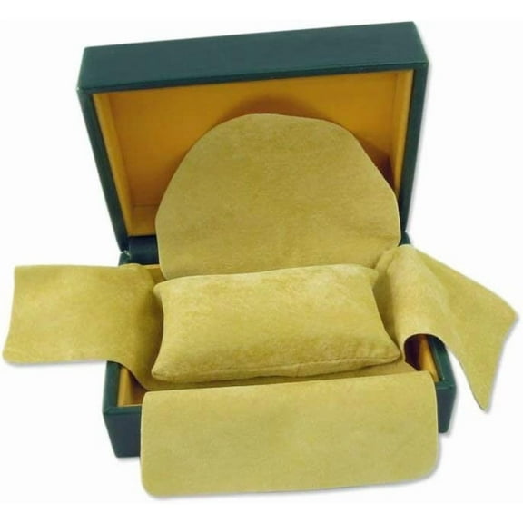 Rolexy Style Green Luxury Watch Box - Tan Inside Jewelry Display