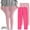 Hot Pink-04, variant on Sentuca 2PC Girls Leggings Ankle Length Yoga Pants Cotton Footless Tights Pull-On Bottoms Uniform Pants Winter Warm Kids Clothes Size 7 Years