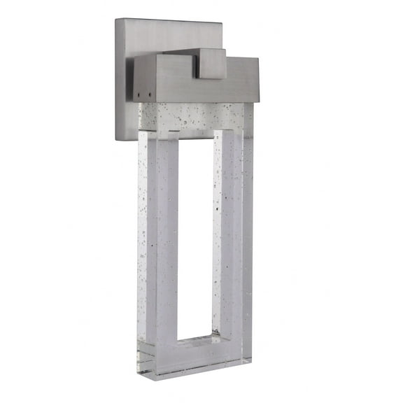 ZA1114-SA-LED-Craftmade Lighting-Cantrell - 12W 1 LED Outdoor Medium Wall Lantern in Modern Style - 6.68 inches wide by 17.63 inches high