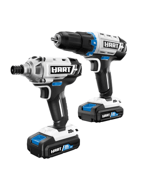 HART 20-Volt Cordless Drill and Impact Combo Kit with (2) 1.5Ah Lithium-Ion Batteries and Charger