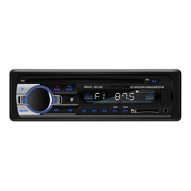 Riwesomey Reproductor de radio FM MP3 con audio estéreo para automóvil Bluetooth en el tablero con AUX-IN USB DC 12V Paneles de instrumentos para automóviles Riwesomey VI007341-00
