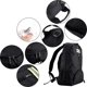 thumbnail image 4 of Bolsa de herramientas de bolsillo, bolsa de tela Oxford trasera, bolsa resistente al agua, fontanero reparador electricista & #39;s desgaste (negro) Feliz Sencillez, 4 of 5