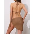 thumbnail image 3 of DARING DIVA Women's Herringbone Bikini Sets X-Large Brown, 3 of 6