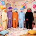 thumbnail image 3 of ZHANGDER Family Warm Big Mouth Monster Onesie for Boy Girl, Cozy Ultra-Soft Plush One-Piece Loungewear, No Shoes Included, 3 of 6