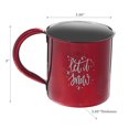 thumbnail image 2 of Christmas Stainless Steel Mug With Printing Let It Snow - Set of 2, 2 of 3