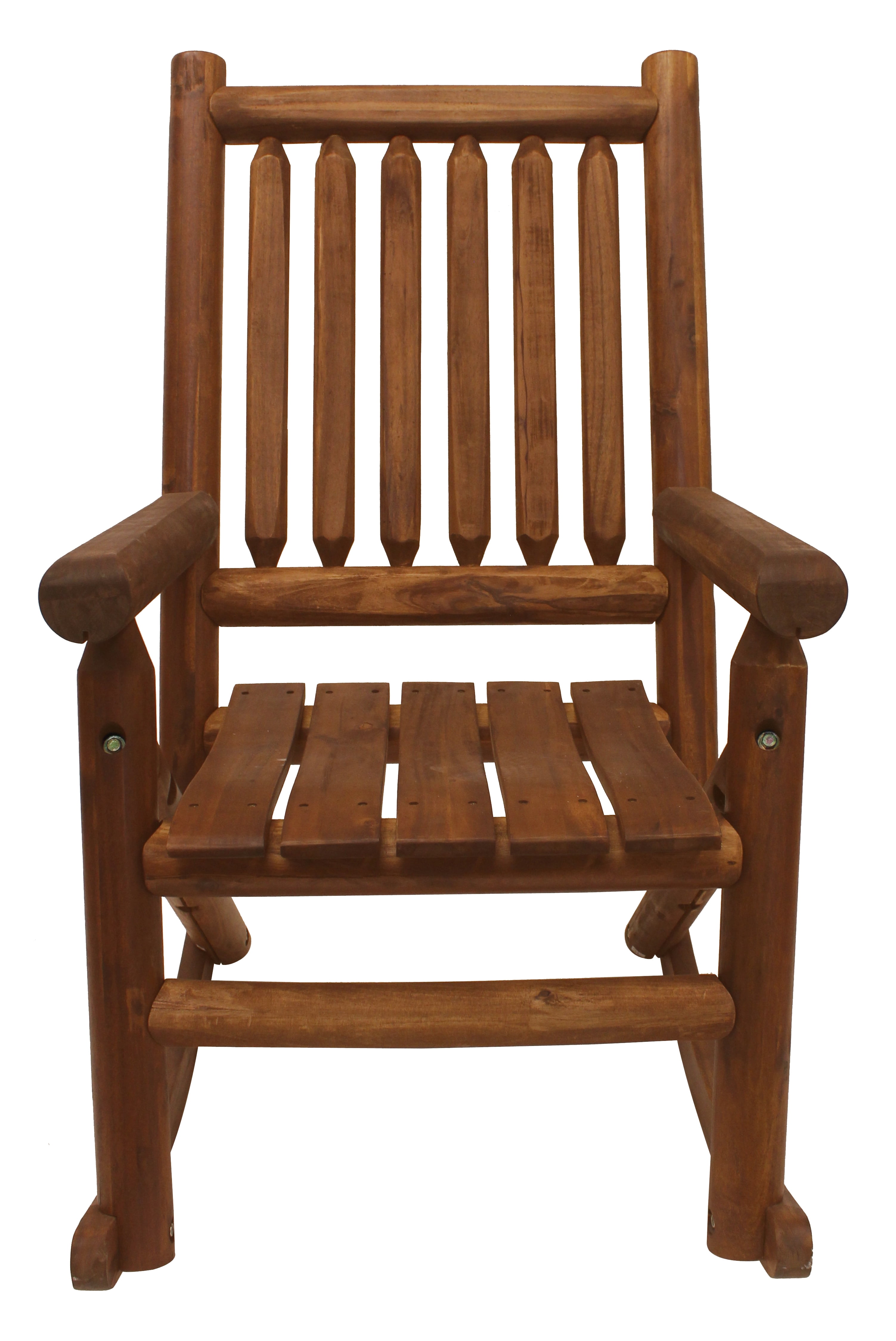 Leigh Country Amberlog Outdoor Rocker Brown - Walmart.com